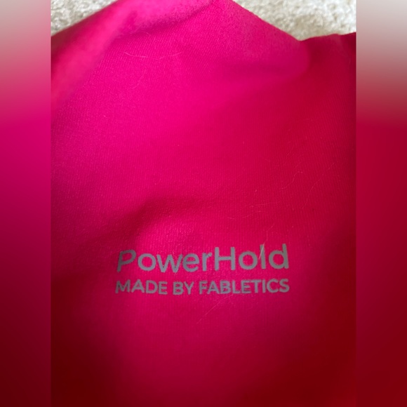 Fabletics Powerhold hot pink high waist spandex-blend shorts w/ pockets - Picture 4 of 8